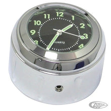 Zodiac Clock- Steer Stem Mount Chrome F/39mm Fork Models 87-14