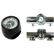Zodiac Clock- Steer Stem Mount BLK F/39mm Fork Models 87-14