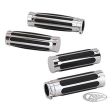 Zodiac Streamliner Rail Grips Chrome Suit 1Inch H/Bars