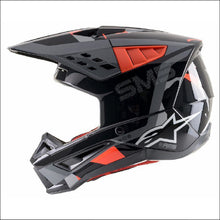 Alpinestars SM5 Rover Helmet ECE Anthracite/Fluro Red/Grey Camo