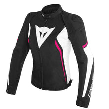 Dainese Avro D2 Tex Jacket - Ladies - BLK/WHT/FUCHSIA