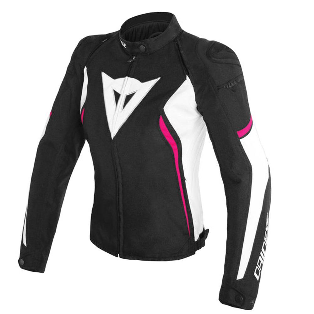 Dainese Avro D2 Tex Jacket - Ladies - BLK/WHT/FUCHSIA