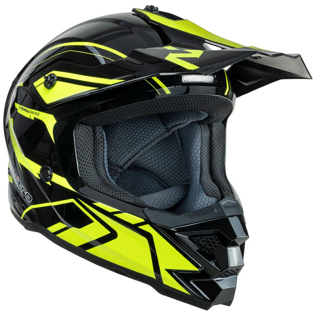 NITRO MX710 YOUTH SHARD II FLURO YELLOW/BLACK