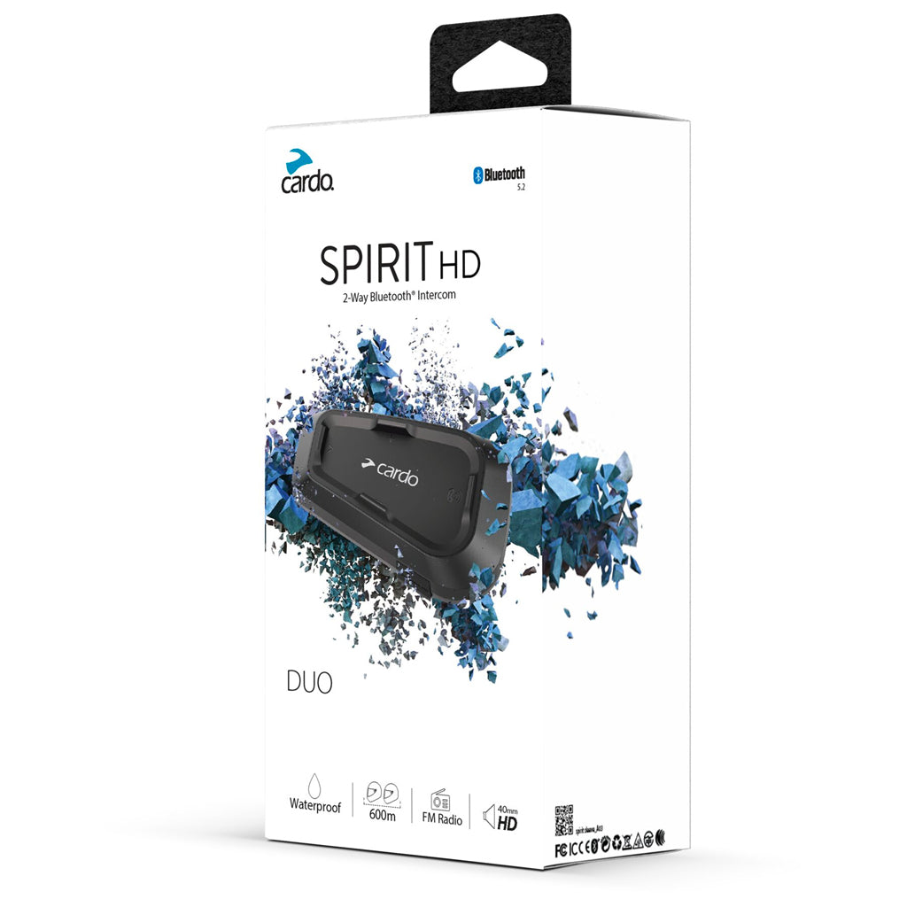 Cardo Spirit HD Motorcycle Bluetooth Intercom - Twin Pack - view 2