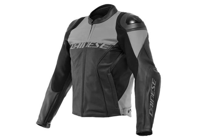 Dainese Racing 4 Perforated Leather Jacket - BLK/CHARCOAL-GY