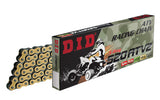 DID #520 ATV 2 Racing HD Chain X-Ring 120L FJ - Clip GOLD&BK