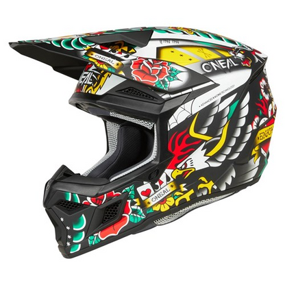 Oneal 27 3SRS Helm Inked - Matte Multi