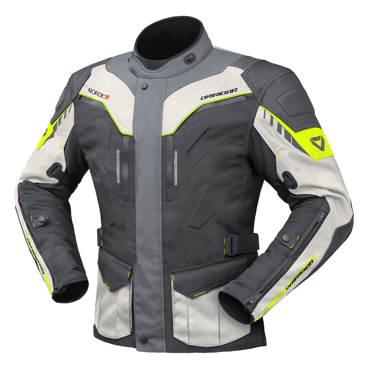Dririder Nordic V Jacket - GRY / LIME