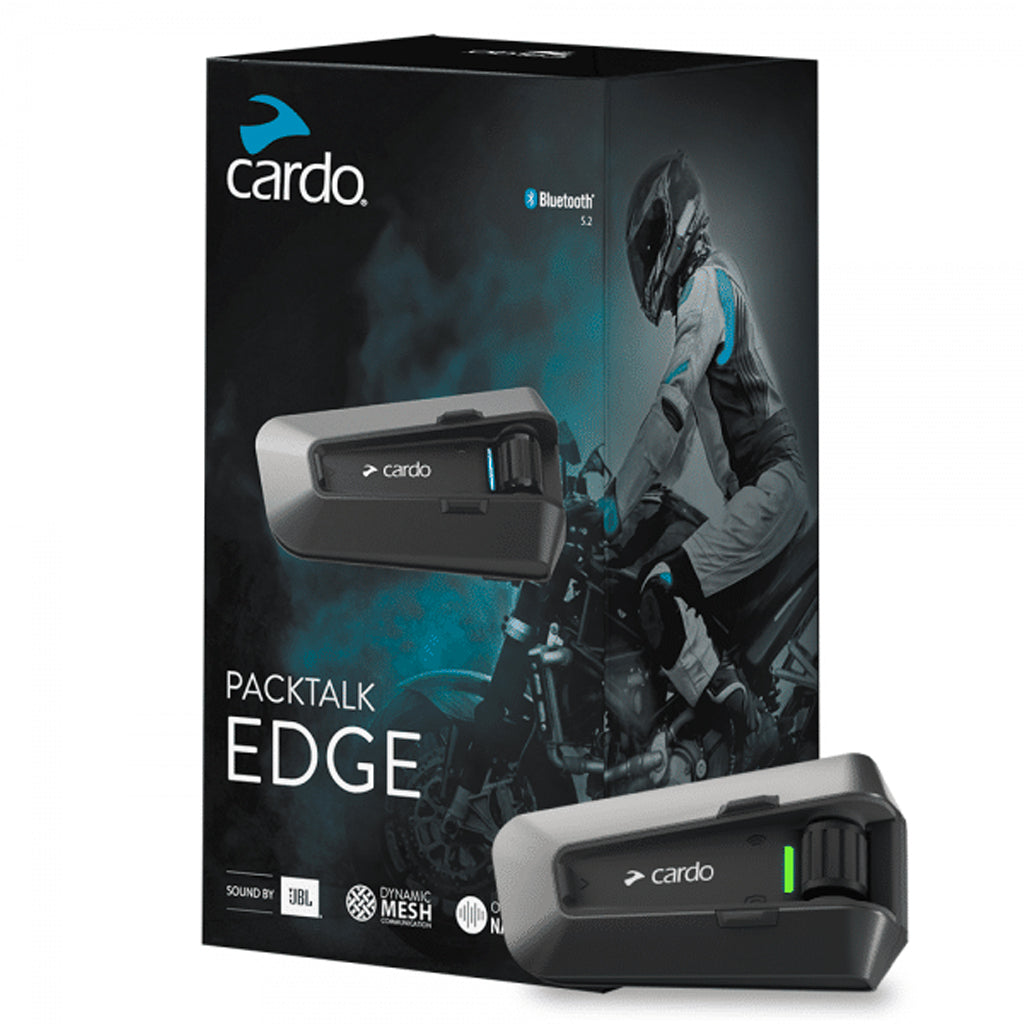 Cardo Packtalk Edge Motorcycle Mesh Intercom - Single