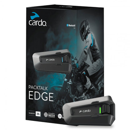 Cardo Packtalk Edge Motorcycle Mesh Intercom - Single