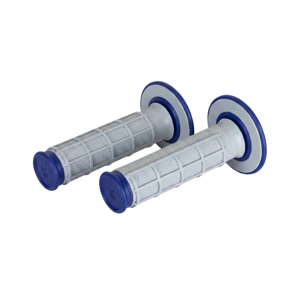 RENTHAL GRIPS DUAL COMPOUND HALF WAFFLE BLU/GRY Q70 (G157)