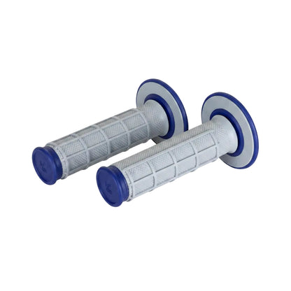 RENTHAL GRIPS DUAL COMPOUND HALF WAFFLE BLU/GRY Q70 (G157)