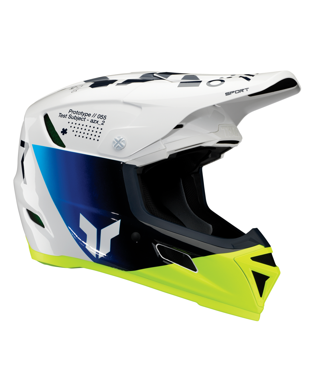Helmet Sport Strike Navy/Acid LG
