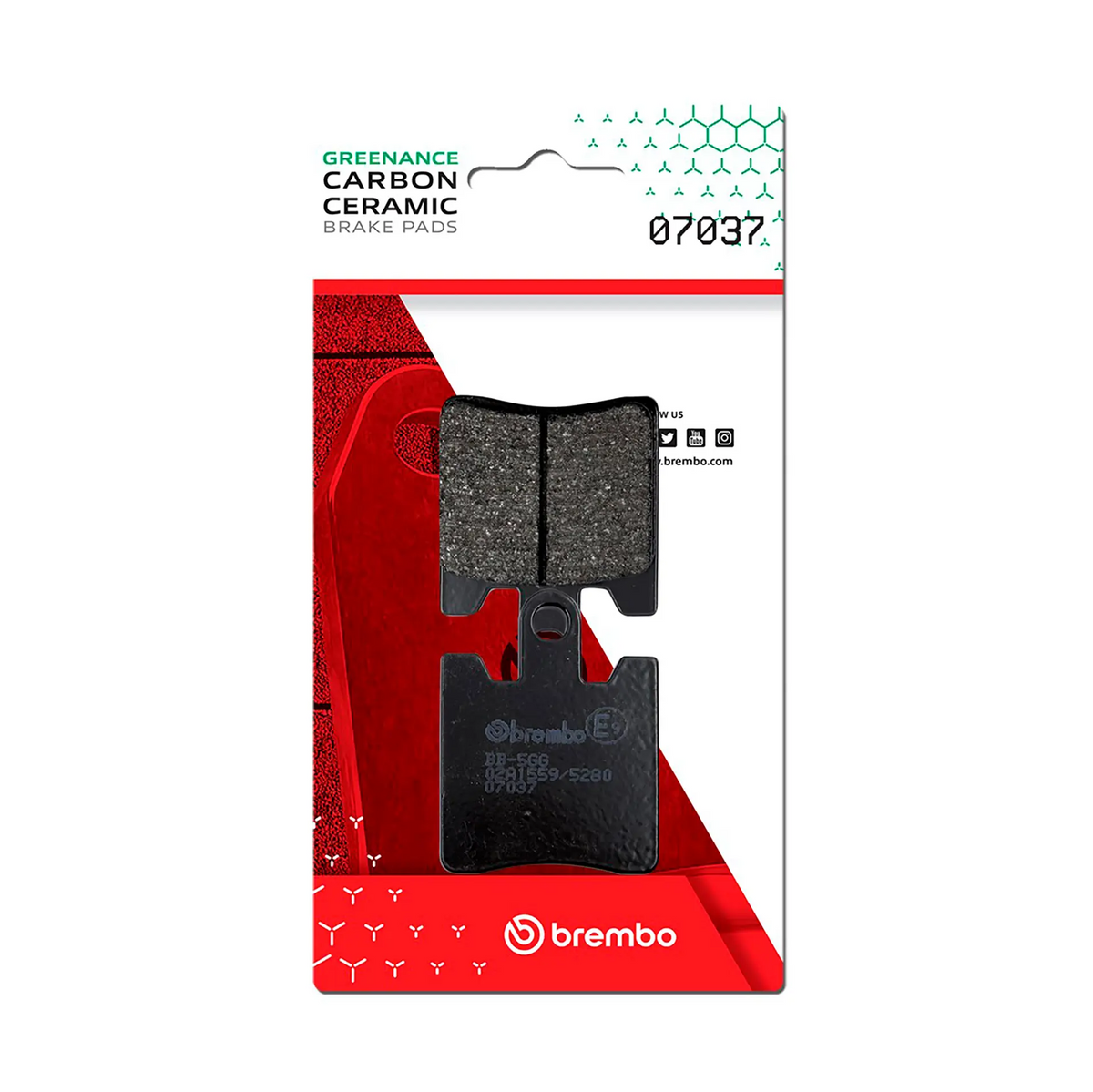 Brembo Brake Pad - Carbon Ceramic Scooter B-07037
