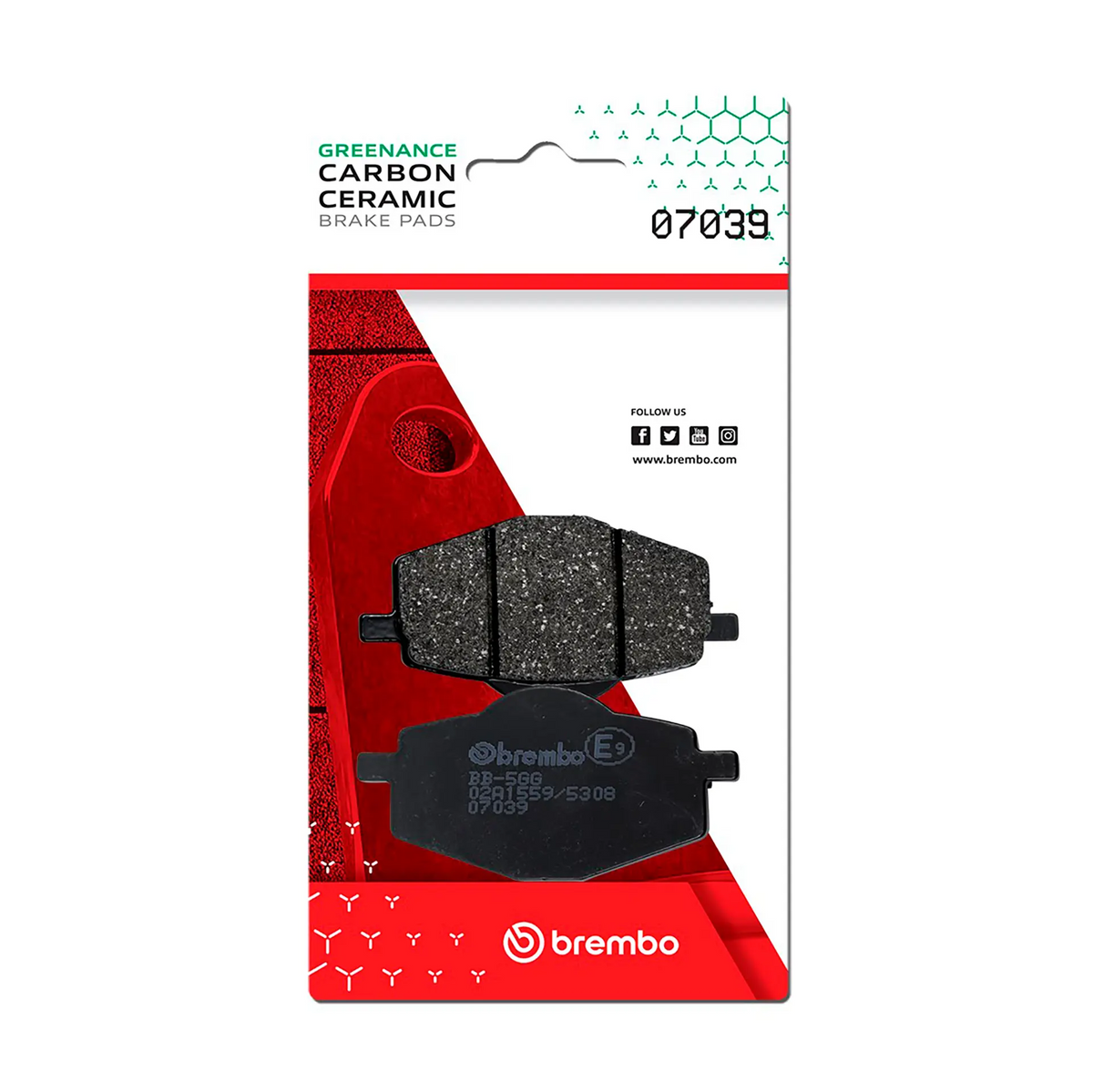 Brembo Brake Pad - Carbon Ceramic Scooter B-07039
