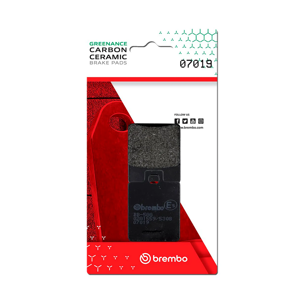Brembo Brake Pad - Carbon Ceramic Scooter B-07019
