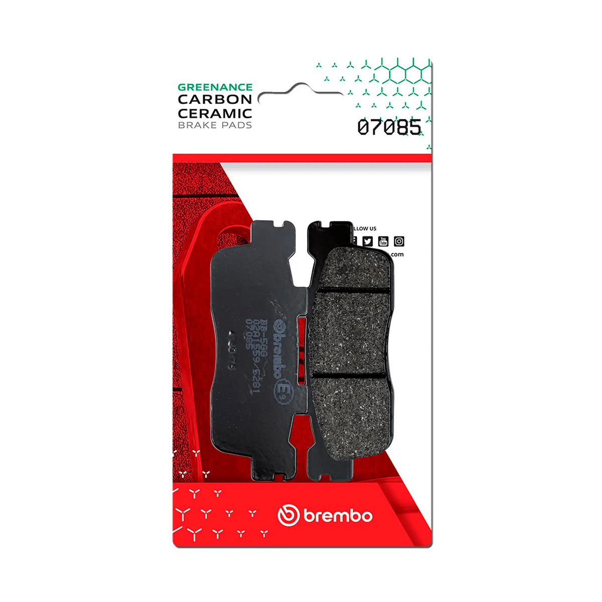 Brembo Brake Pad - Carbon Ceramic Scooter B-07085CC