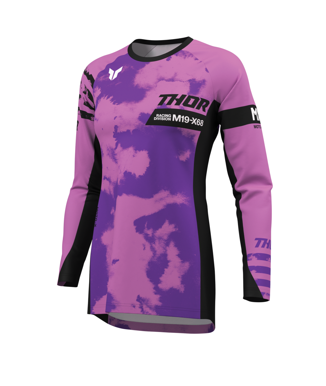 Jersey Wmn Launch Bleach Black/Orc MD