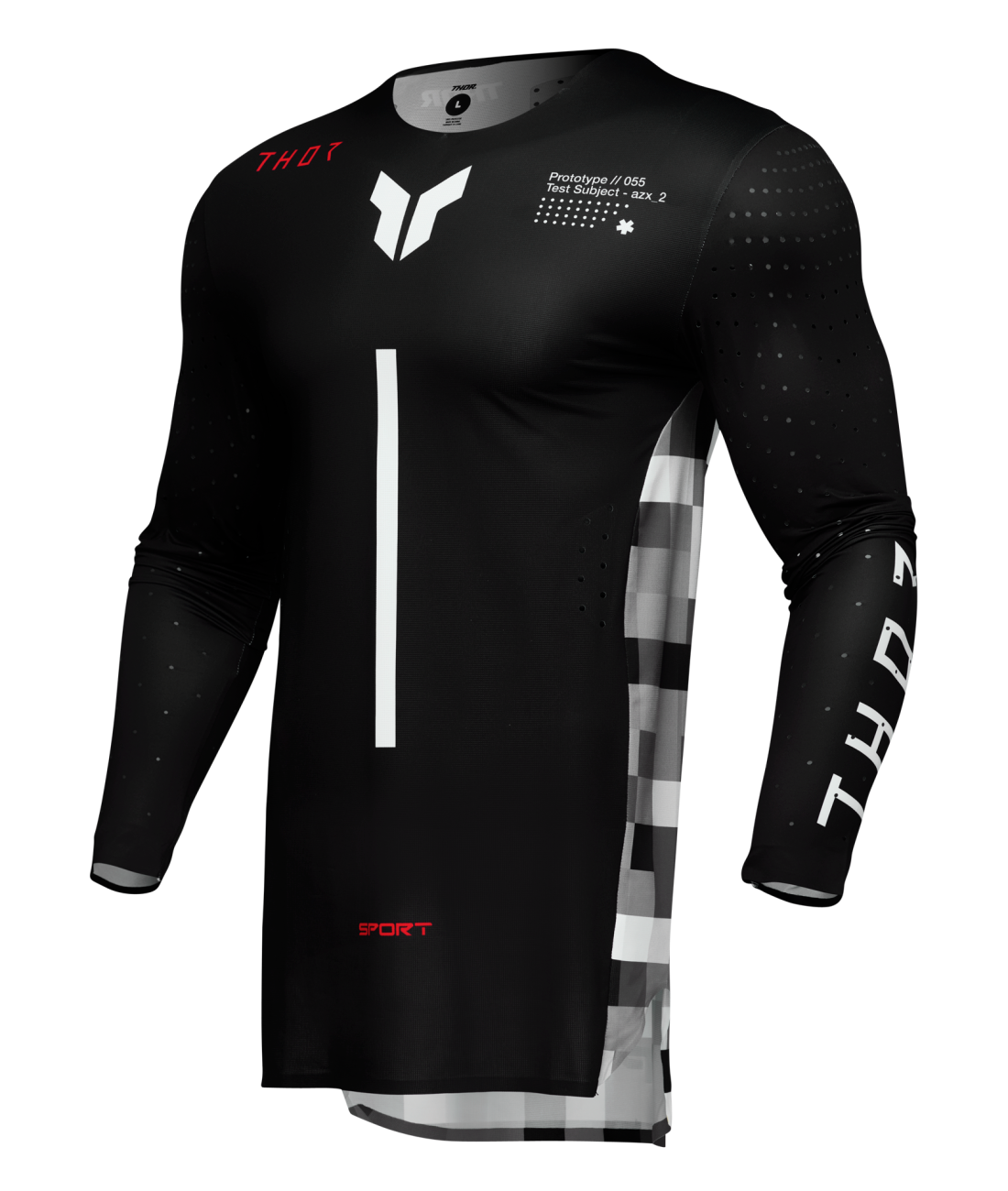 Jersey Sport Riot Black/Red MD 2910-8119