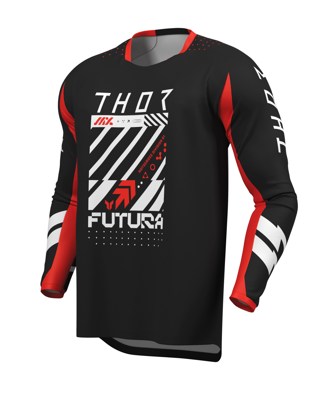 Jersey Launchmode Futura Black/Red 2XL