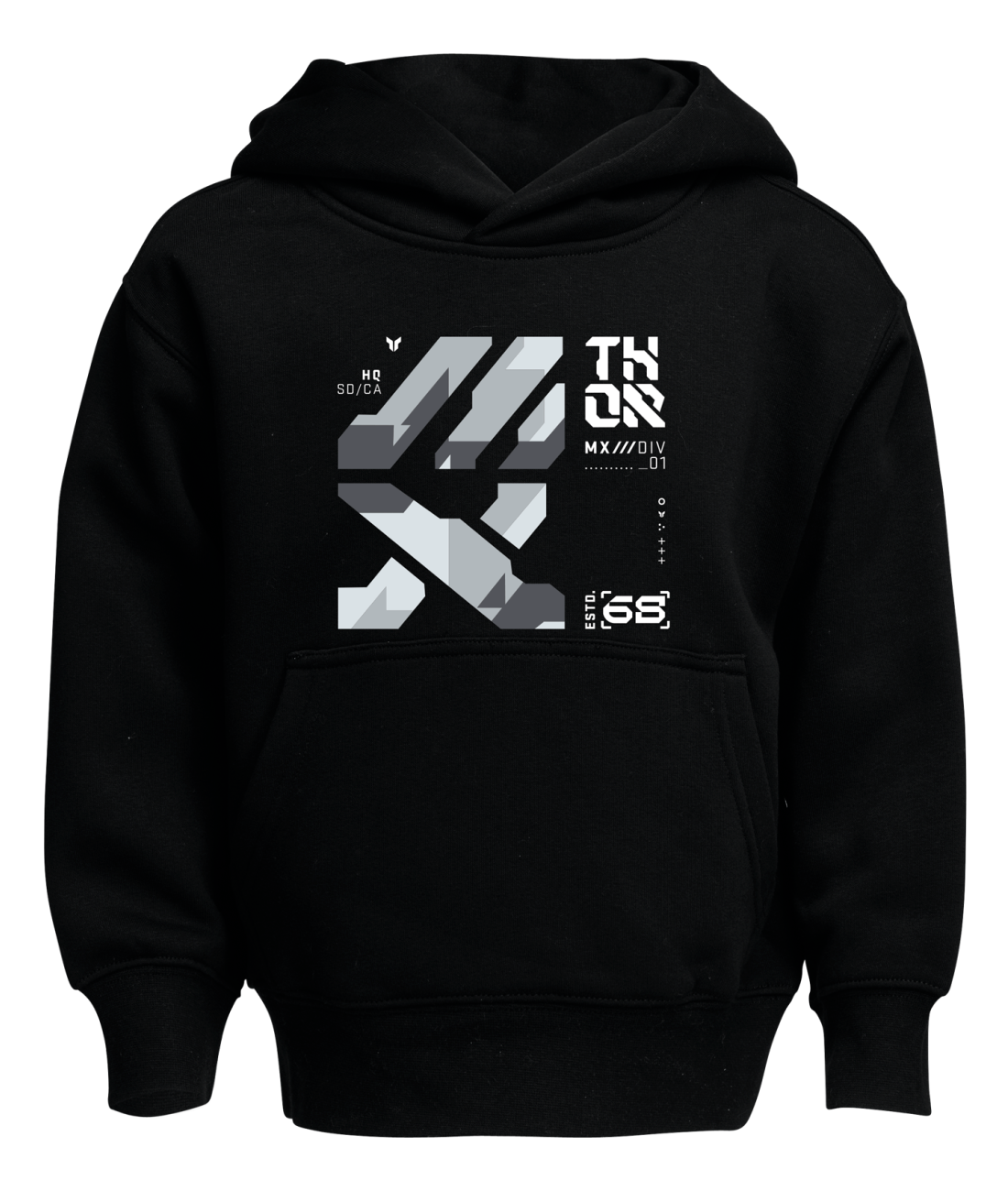 Hoodie Youth Forge Black LG 3052-0708