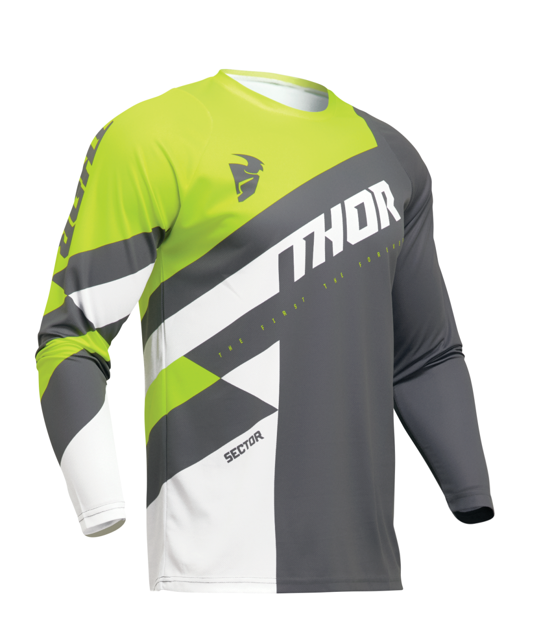 Jersey Sector Checker Grey/Acid MD 2910-7595