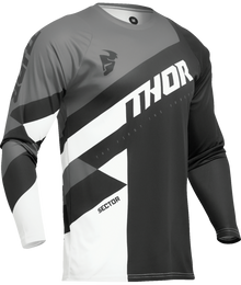 Jersey Yth Sector Checker Blk/Grey 2XS 2912-2406