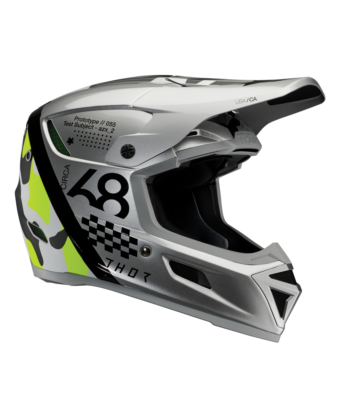 Helmet Sport Riot Grey/Acid MD 0110-8771