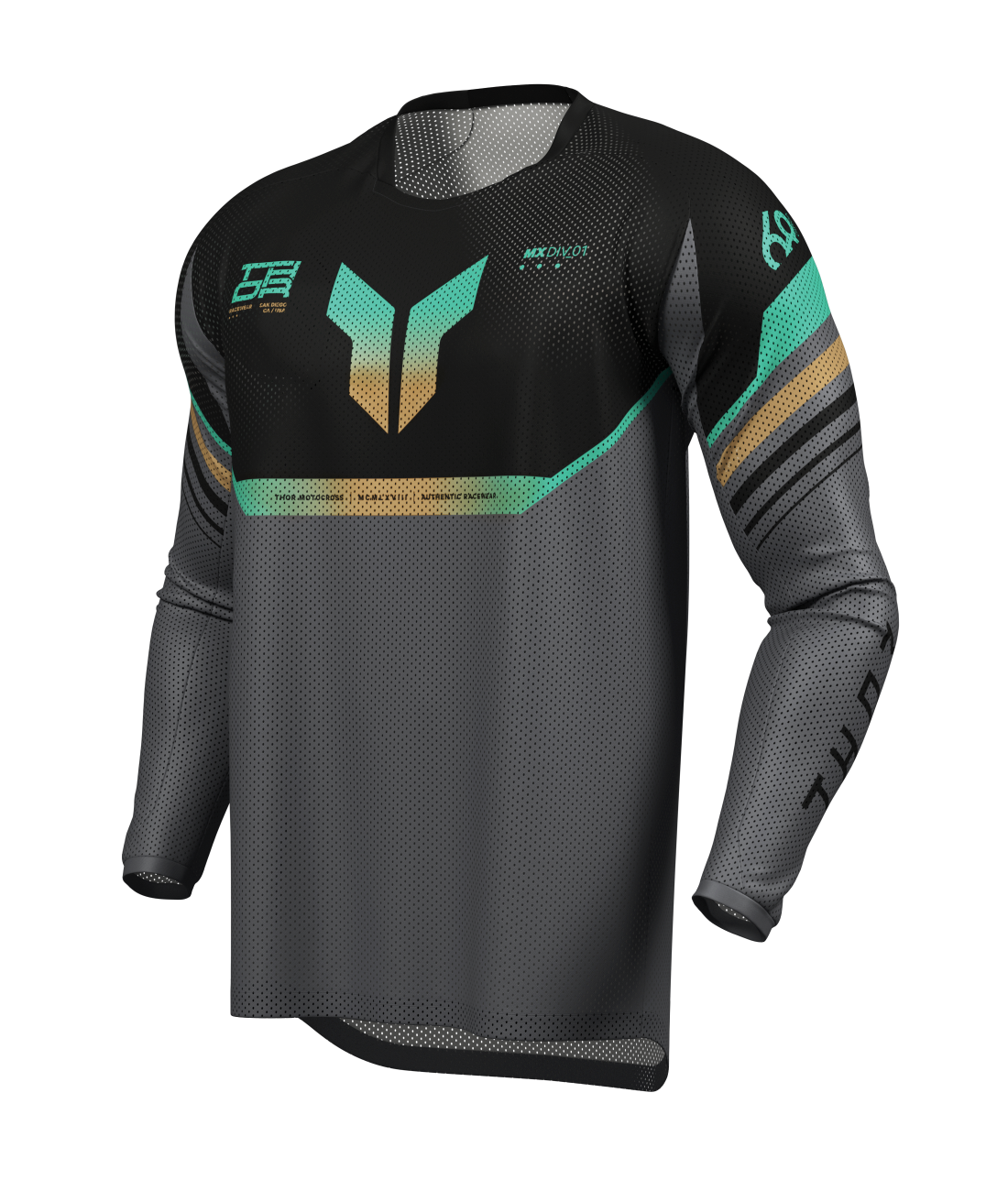 Jersey Launch Vent Raptor Black/Char 3XL