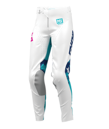 Pant Wmn Launch Bleach White/Aqua 5/6 2902-0418