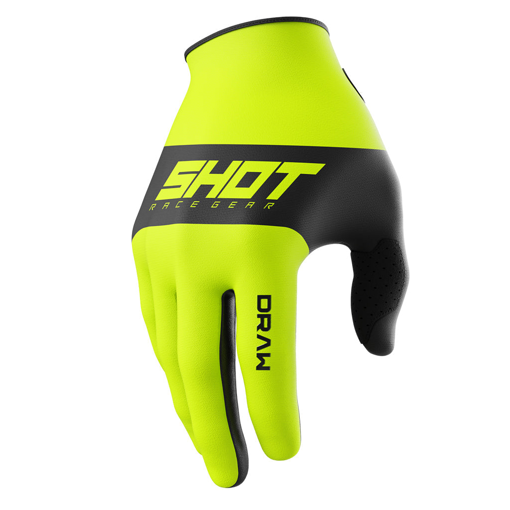 Shot Draw Kid Sky Gloves Neon Yellow 4/5 - 66-5307-21