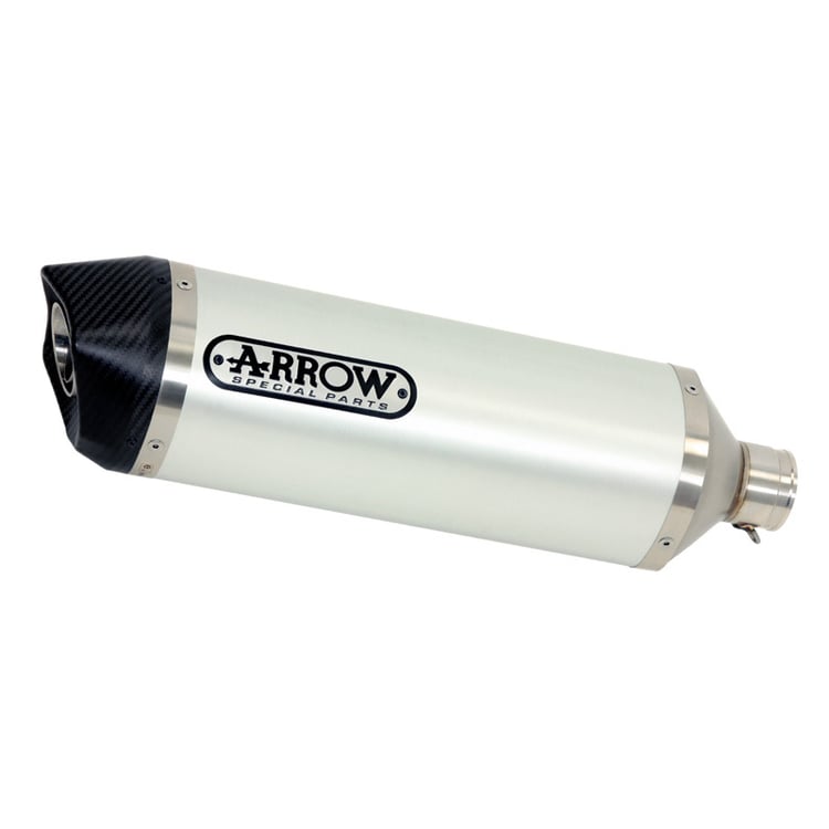 ARROW Silencer Race-TECH Aluminium Silver with Carbon Fibre End Cap  - 82-718-25AK