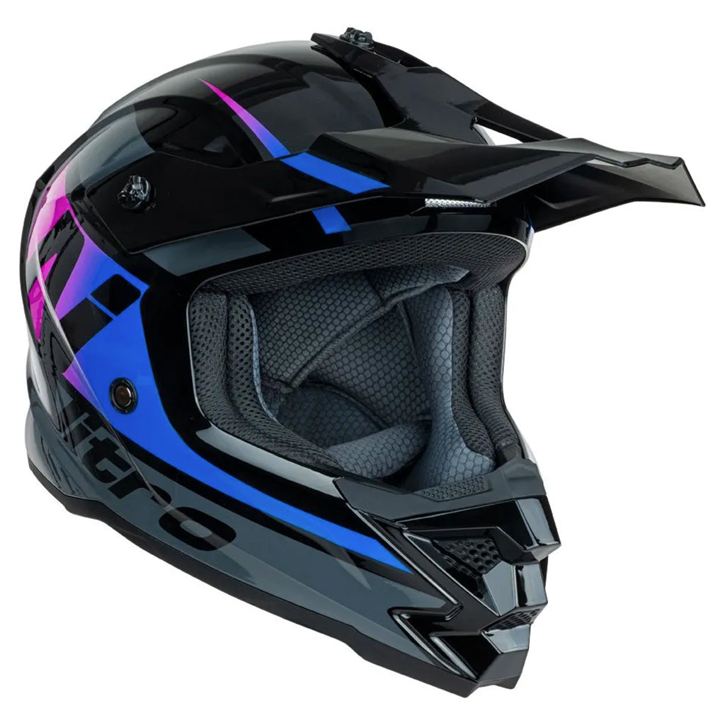 NITRO MX710 YOUTH ONYX PURPLE/PINK