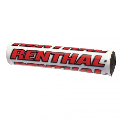 RENTHAL SX BAR PAD 10 INCH 240mm WHT/RED - RED FOAM (P263)