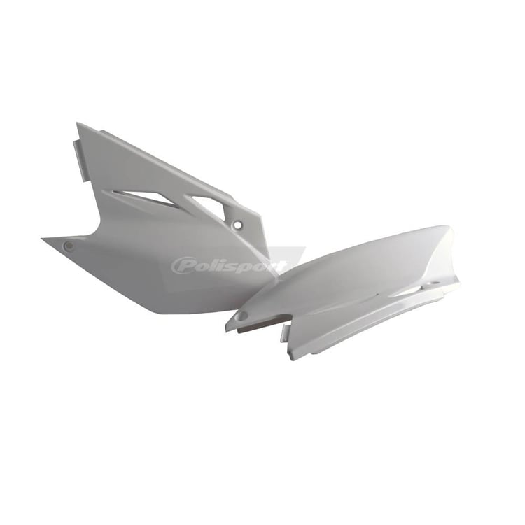 POLISPORT SIDE COVERS KAWASAKI KX450F 06-08 - WHITE - 75-860-31W