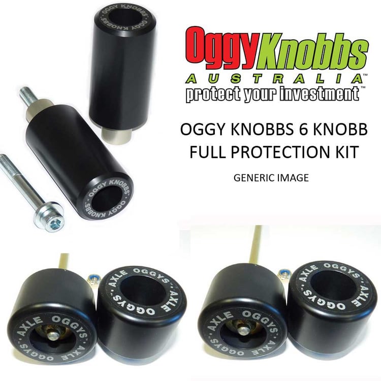 FULL PROTECTION KIT APRILIA TUONO V4 MODELS 11-20 (Black bracket, Black knobbs) - OK392BBFPK