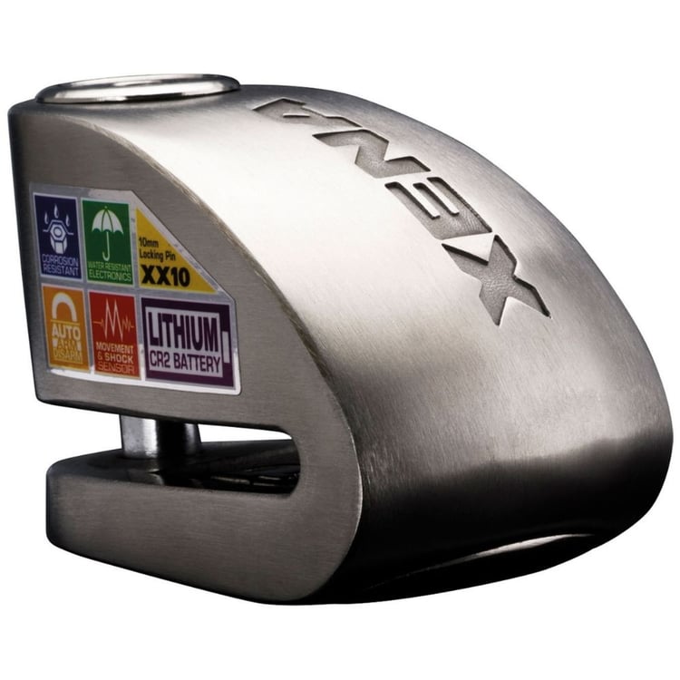 Xena XX10 Alarmed Disc Lock S/Steel XX10