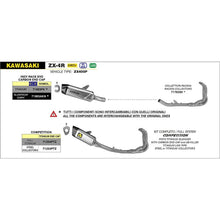 ARROW Silencer 71963PK :- INDY RACE EVO Titanium Silver with Carbon Fibre End Cap KAWASAKI ZX-4R / RR