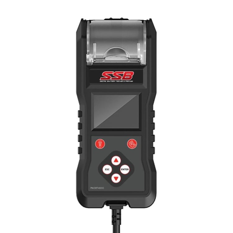 SSB Pro Digital Battery Tester with Printer - Superseded from 4-DBT4000