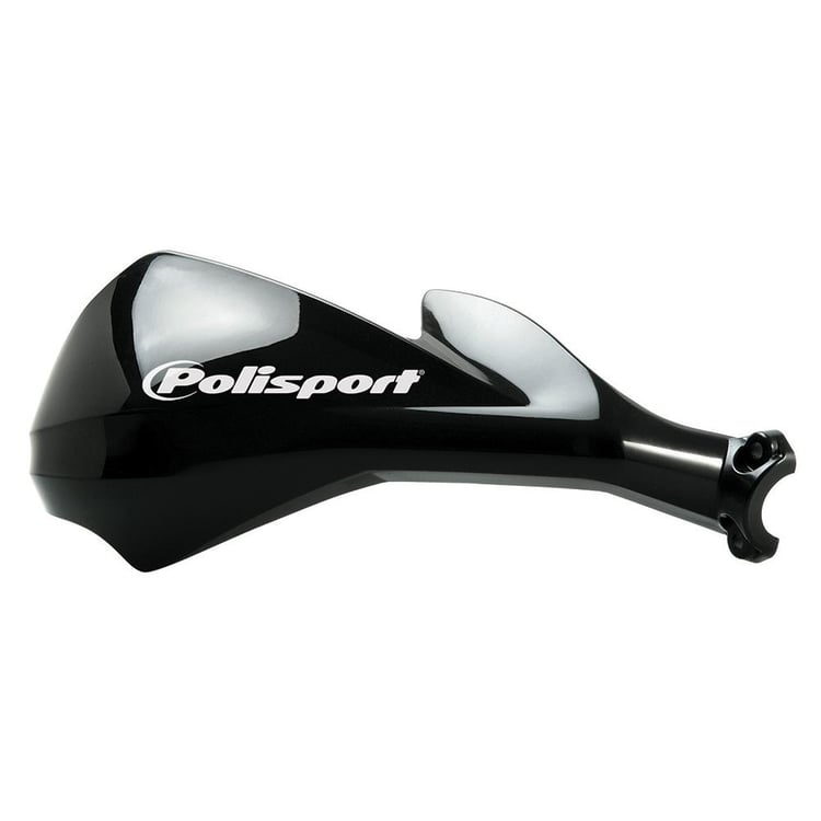 POLISPORT SHARP HANDGUARDS - INCLUDES 12mm FITTING KIT - BLACK - 75-830-40K