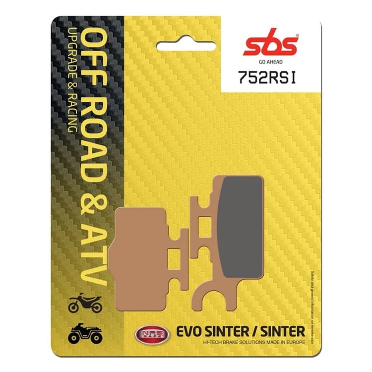 SBS FRICTION - Racing Sinter Off Road Front Brake Pads - 752RSI-