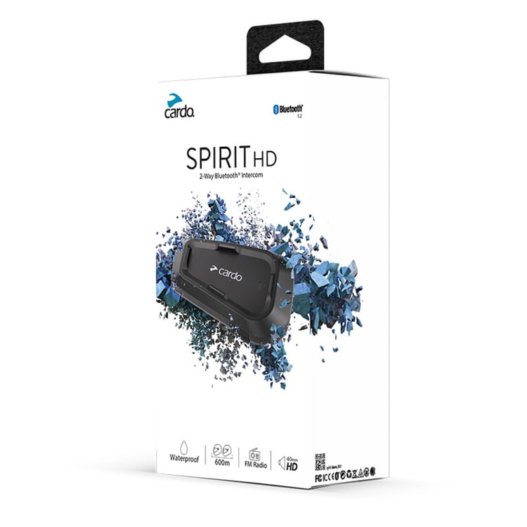 Cardo Spirit HD Motorcycle Bluetooth Intercom - Single - view 2