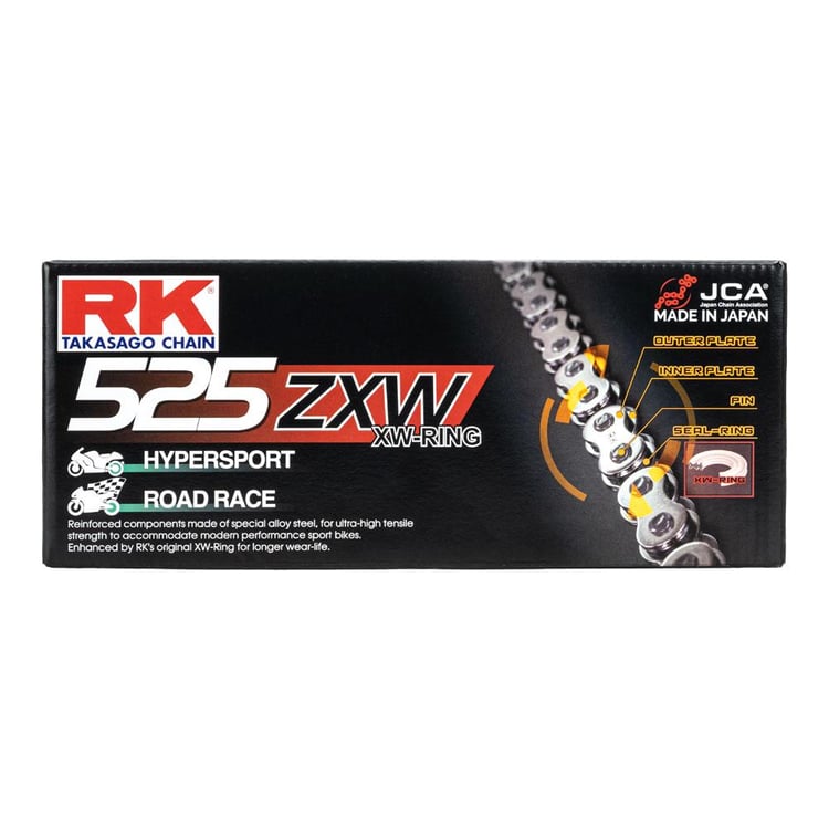 RK CHAIN 525ZXW - 130 LINK - 12-55Z-130