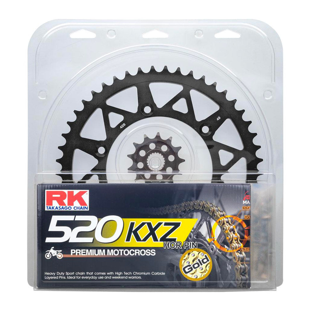 LITE PACK - RK CHAIN & SPROCKET KIT BLACK 13/48 CRF450R 02-23 / CRF250R 22-23 - 20-031-40K