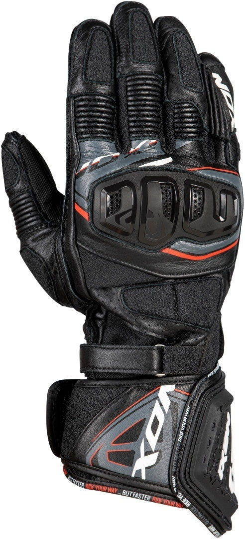 IXON RS REPLICA GLV BLK/WHT (MD)