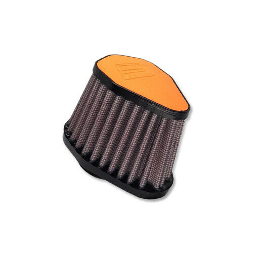 DNA FILTERS ORANGE LEATHER TOP HEXA. CLAMP ON 54mm INLET 68mm LENGTH AIR FILTER - V-5400-L/O