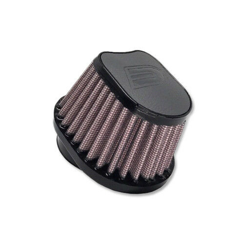 DNA FILTERS GREY LEATHER SPECIAL OVAL CLAMP ON 50mm INLET 63mm LENGTH AIR FILTER - OVI-5000-L/G