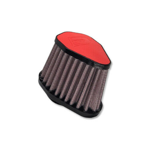 DNA FILTERS RED LEATHER TOP HEXA. CLAMP ON 54mm INLET 68mm LENGTH AIR FILTER - V-5400-L/R