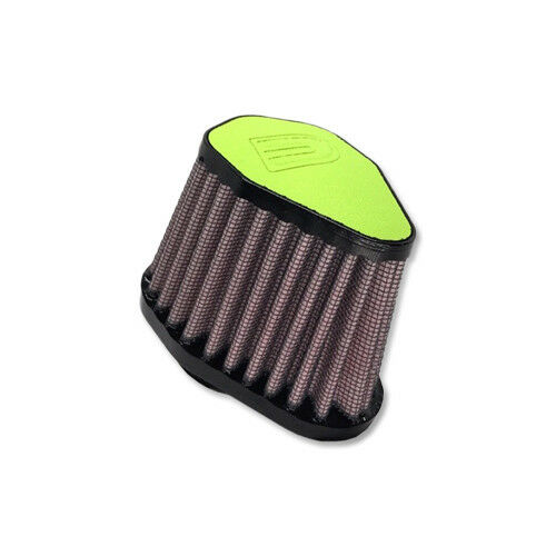 DNA FILTERS GREEN LEATHER TOP HEXA. CLAMP ON 38mm INLET 68mm LENGTH AIR FILTER - V-3800-L/GR