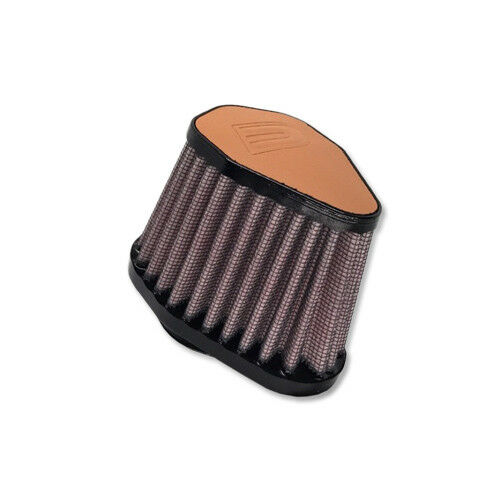DNA FILTERS LIGHT BROWN LEATHER TOP HEXA. CLAMP ON 51mm INLET 68mm LENGTH AIR FILTER - V-5100-L/LB